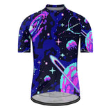 Men's Pixel Art Cosmos Regular Fit Cycling Jersey (Hot Weather)